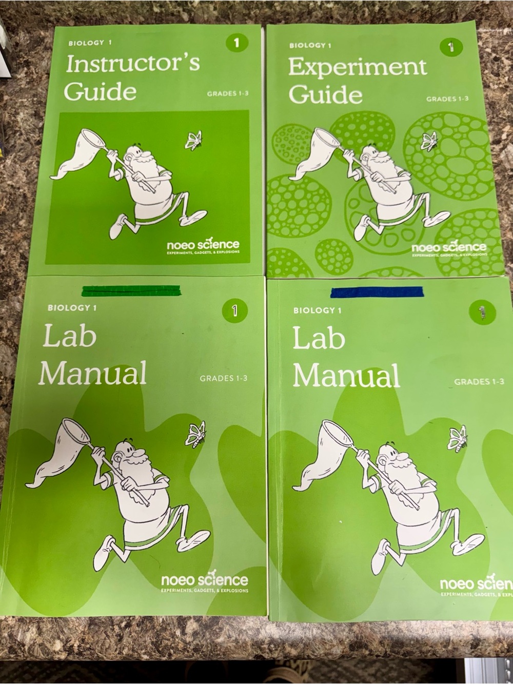 Noeo Science Biology 1 Guides & Lab Manuals (x2)